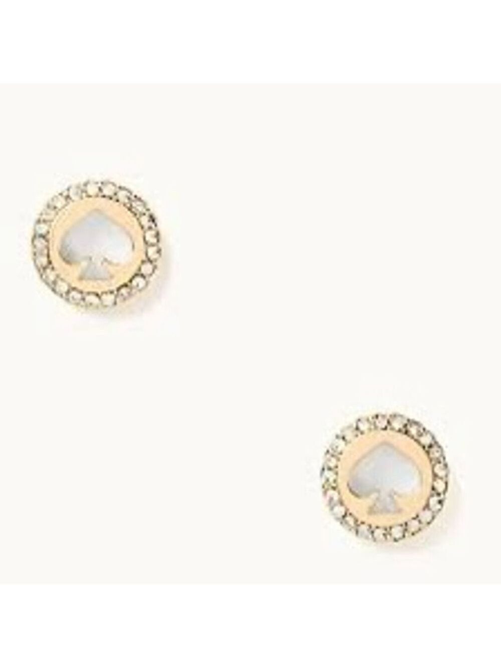Kate Spade NY Spot The Spade Pave Halo Spade Studs One Size